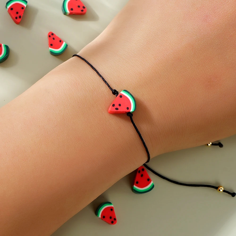 Bracelet Fil Pastèque femme