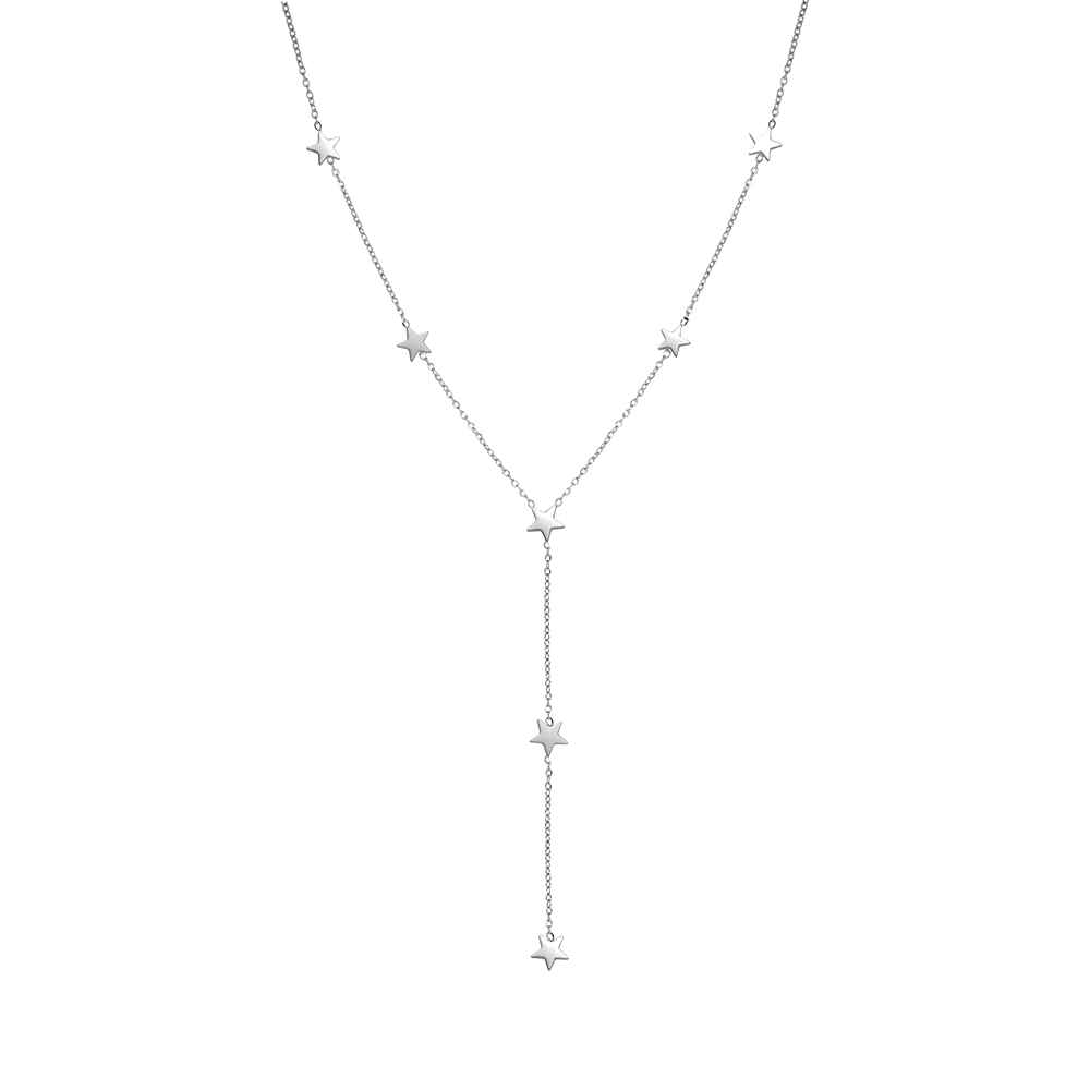 Collier Cravate Étoile argent