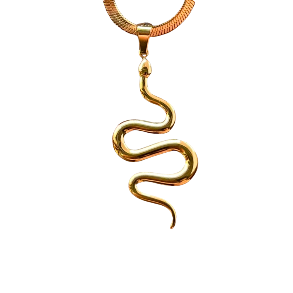 Collier Maille et Pendentif Serpent