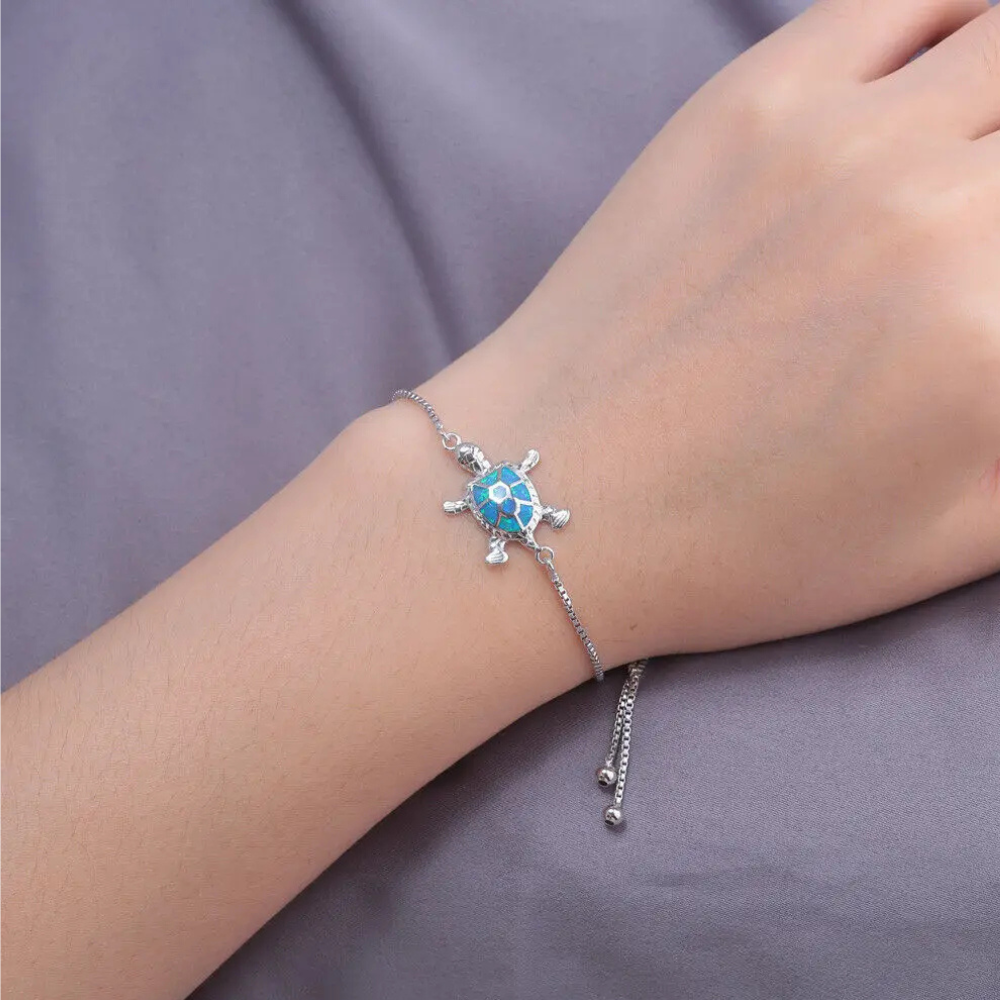 Bracelet Tortue Argent femme
