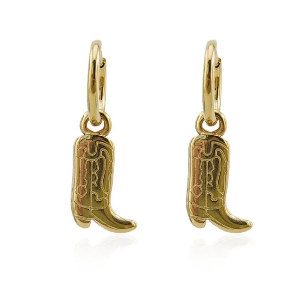 Boucles d'Oreilles Bottes de Cowboy
