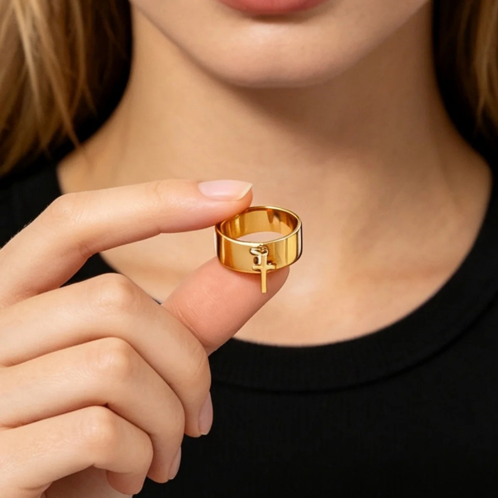 Duo Bague Croix femme
