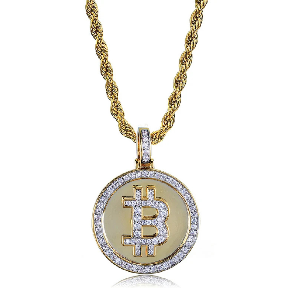 Collier Bitcoin Strass