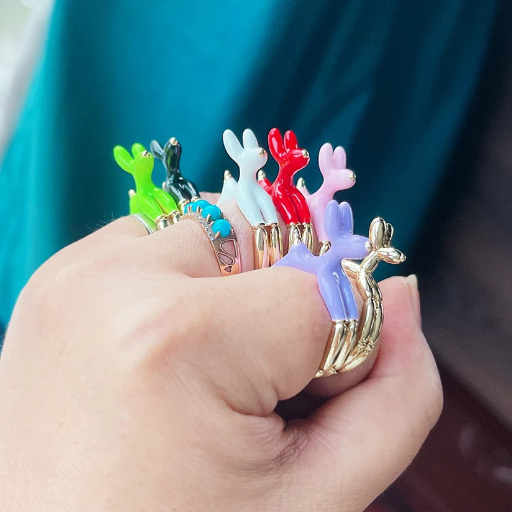 Bague Chien Ballon