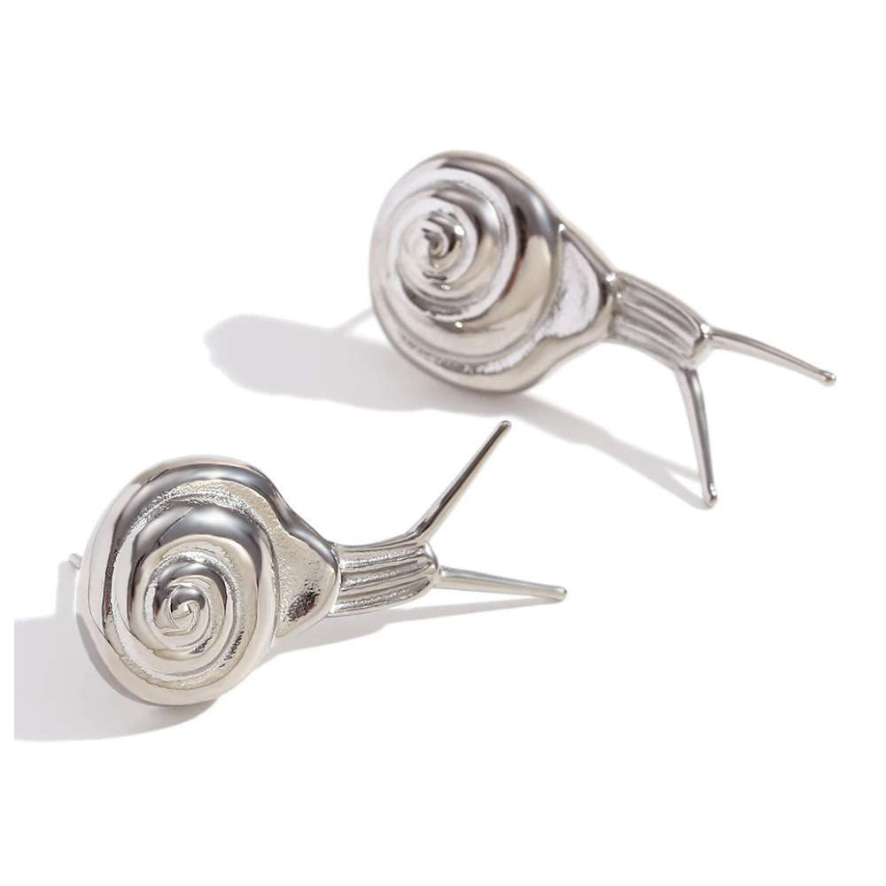 Boucles d'Oreilles Escargot argent