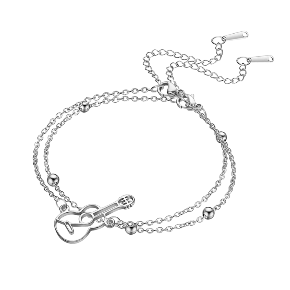 Bracelet Guitare Double Chaîne