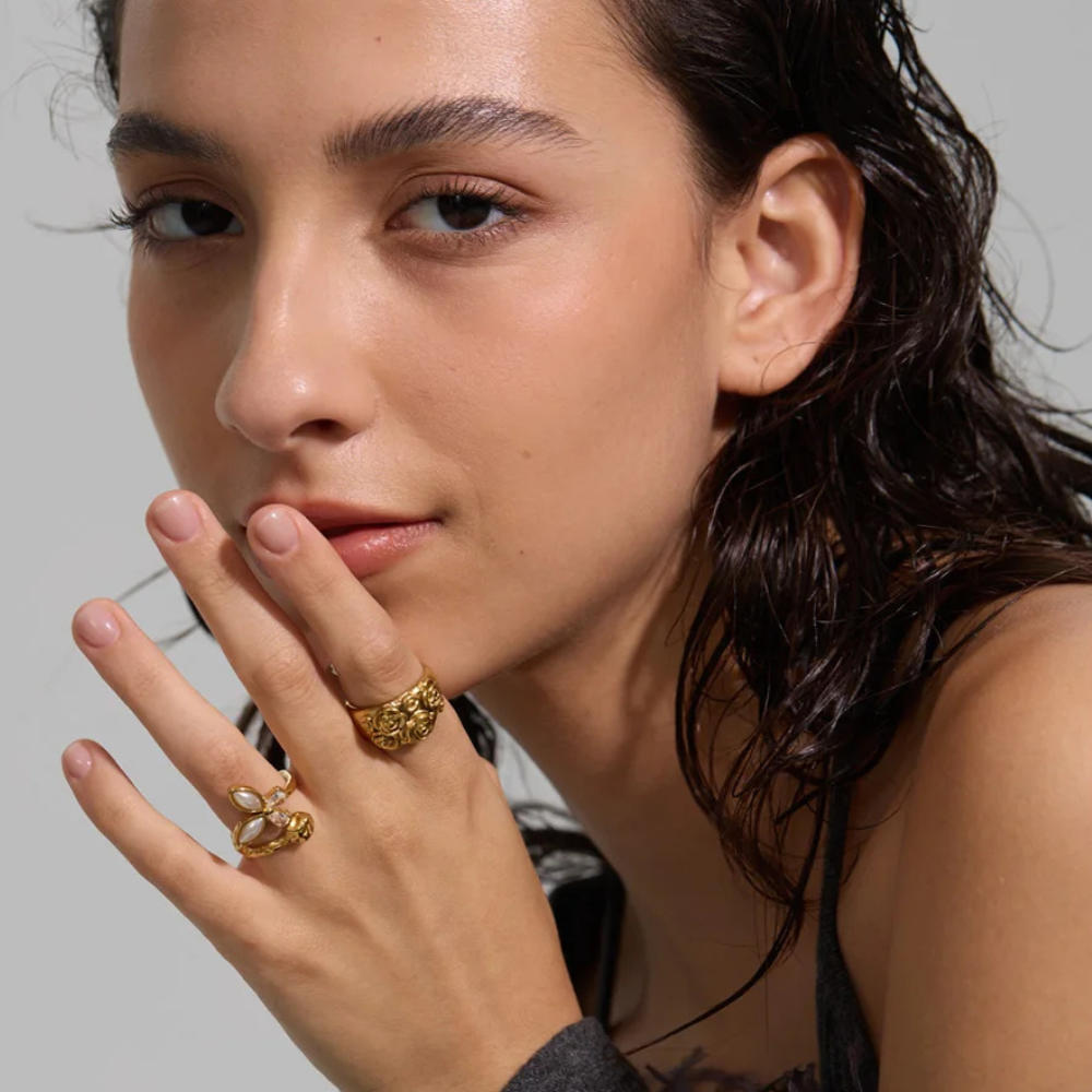 Bague Papillon Doré Femme or