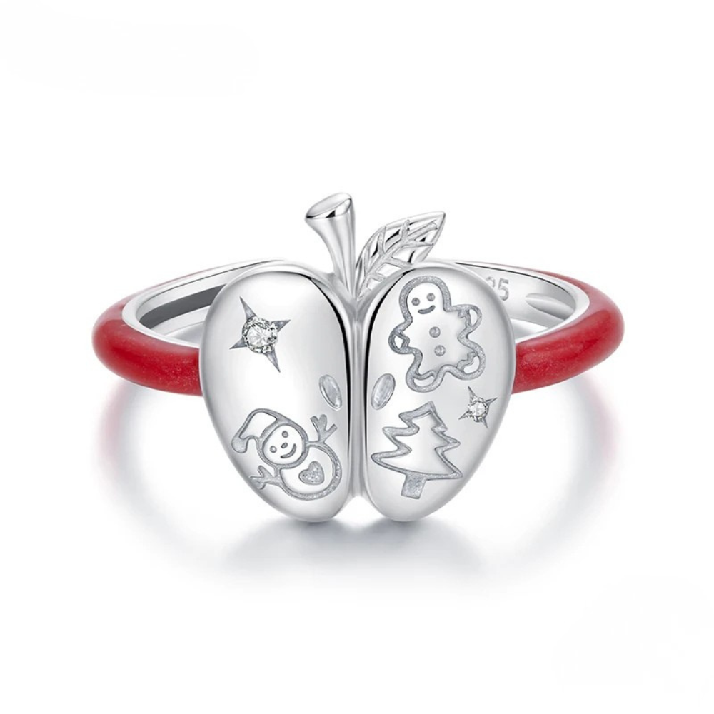Bague Pomme Noël