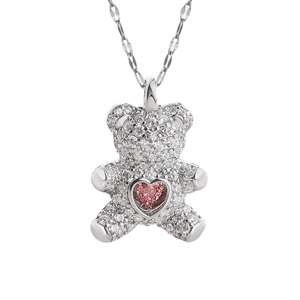 Collier Ours Bonbon argent