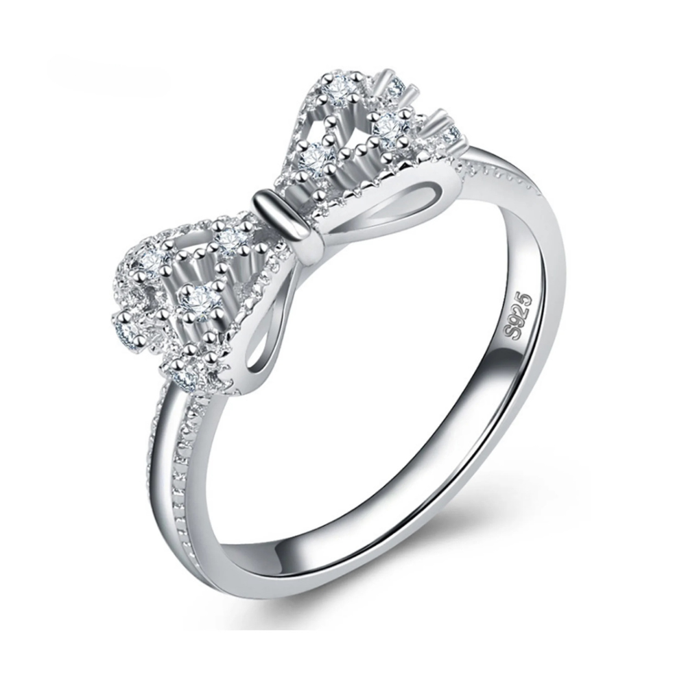 Bague Noeud Papillon Argent