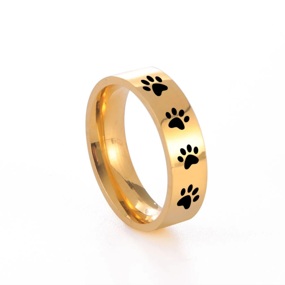 Anneau Dessin Pattes de Chien