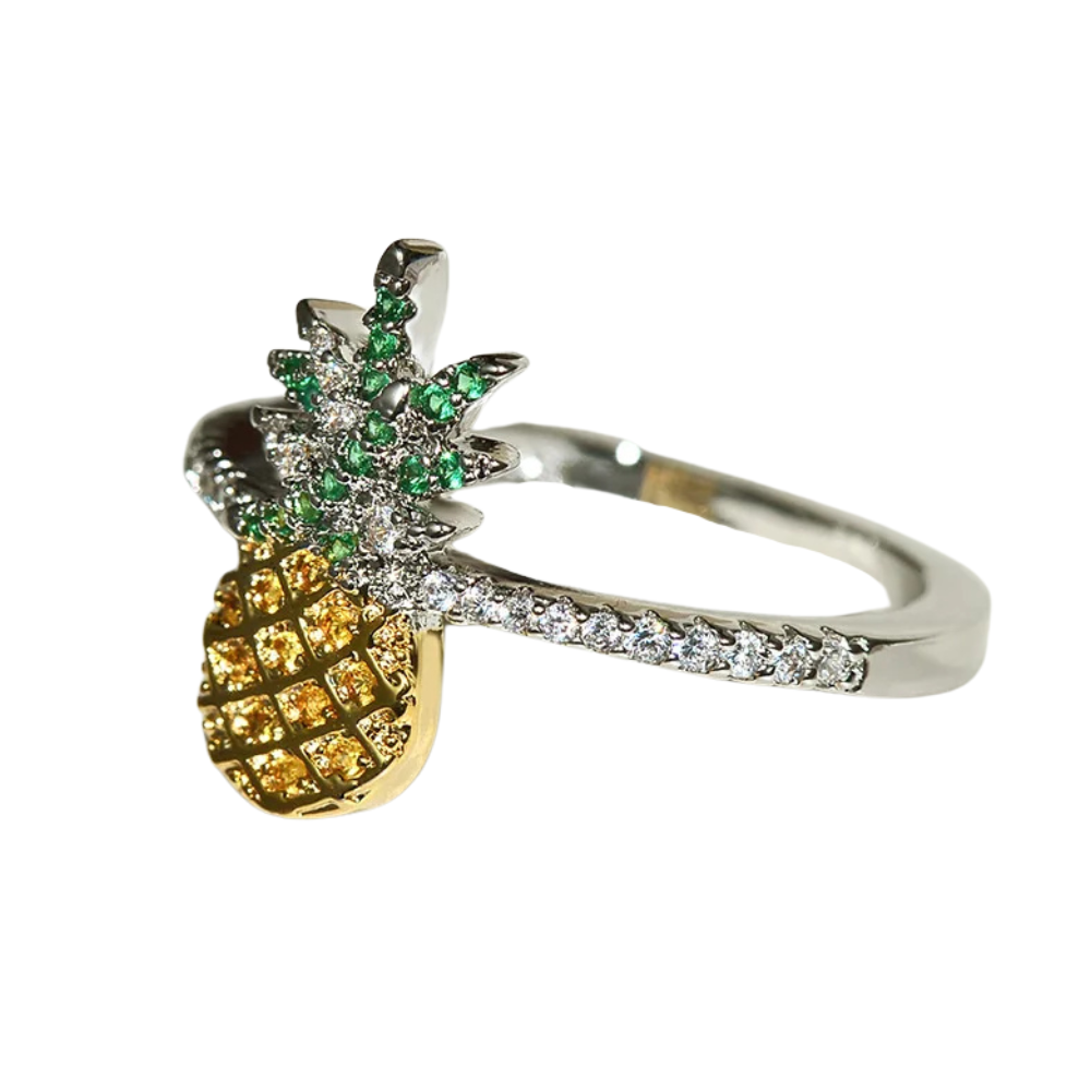Bague Ananas Strass