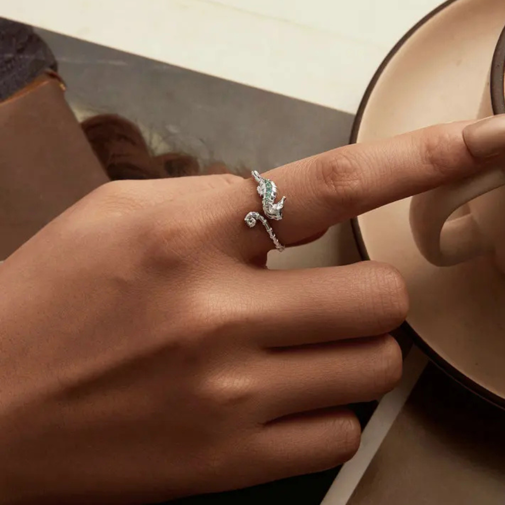 Bague Hippocampe Argent