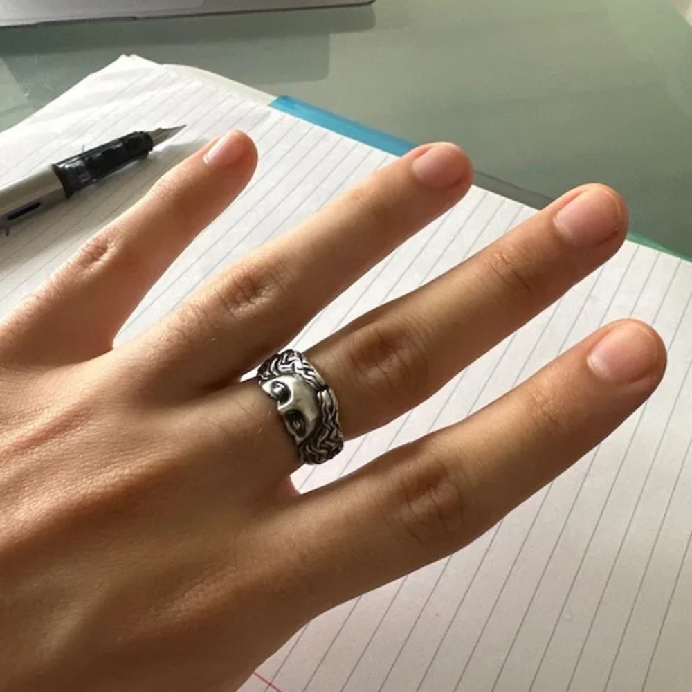 Bague Demi-Visage Venus argent
