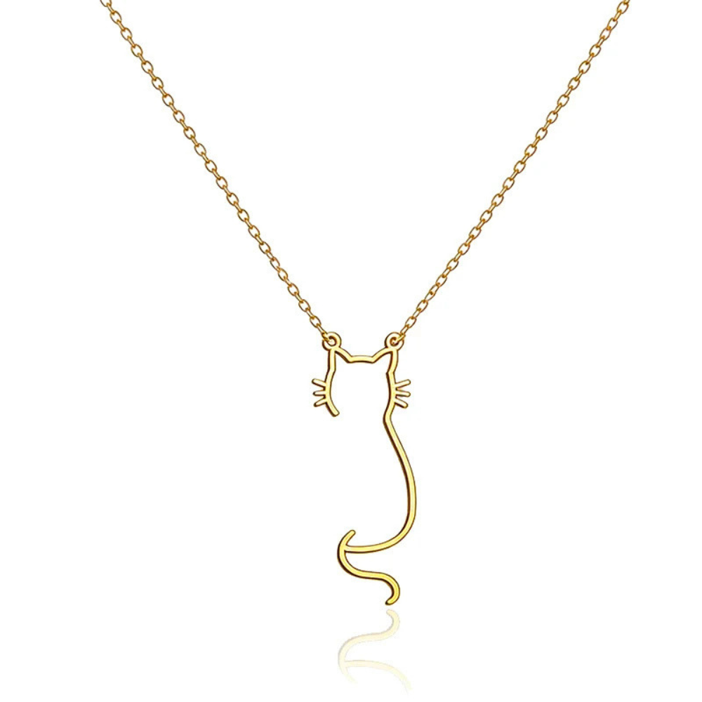 Collier Chat Minimaliste