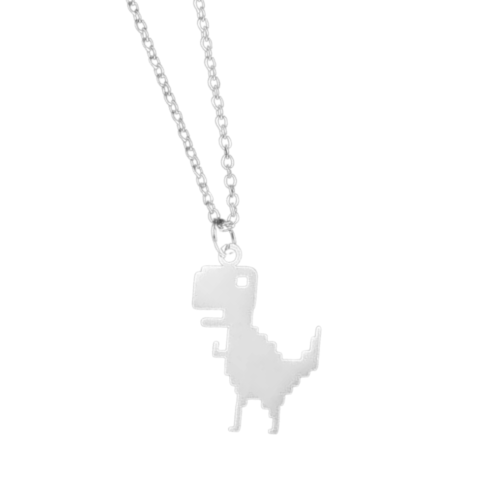 Collier Dinosaure Pixel