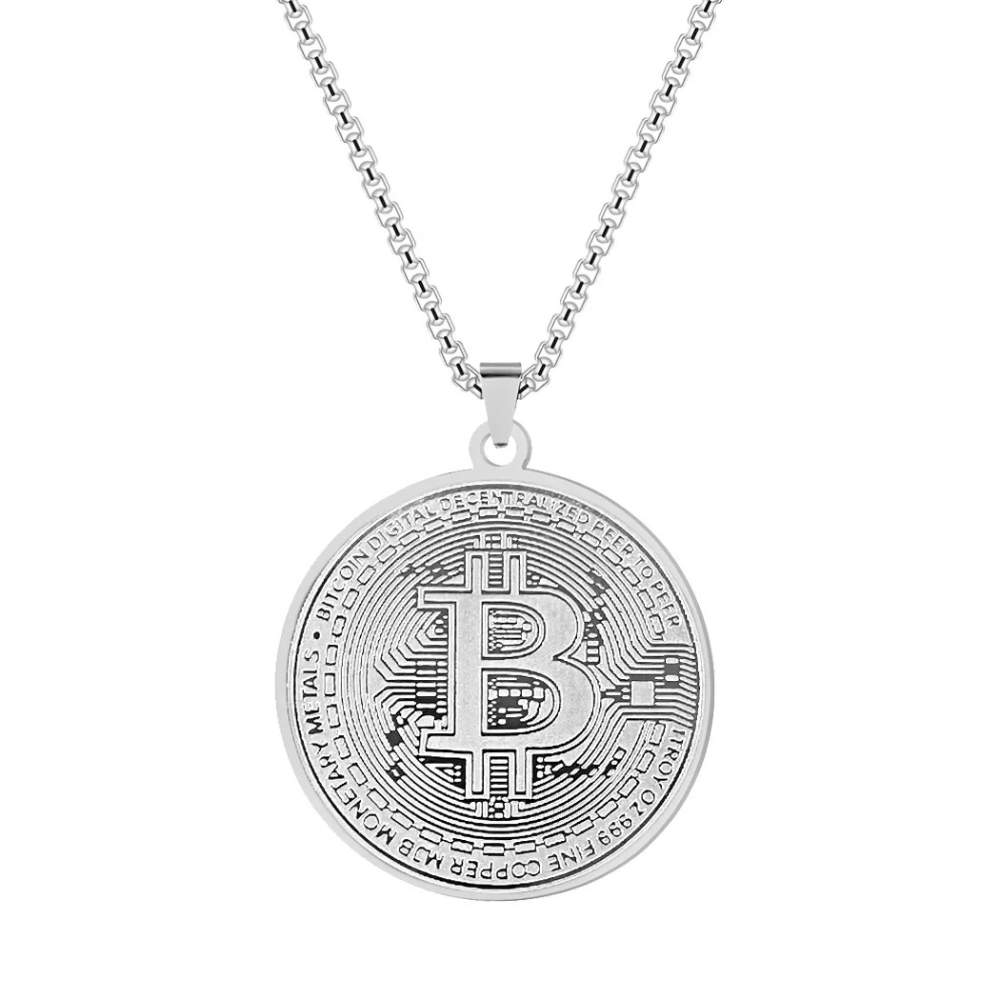 Collier Pendentif Bitcoin