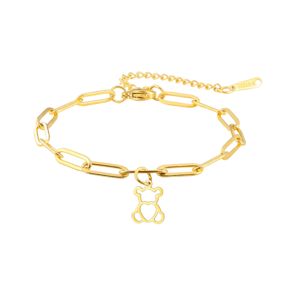 Bracelet Ours Chaîne or