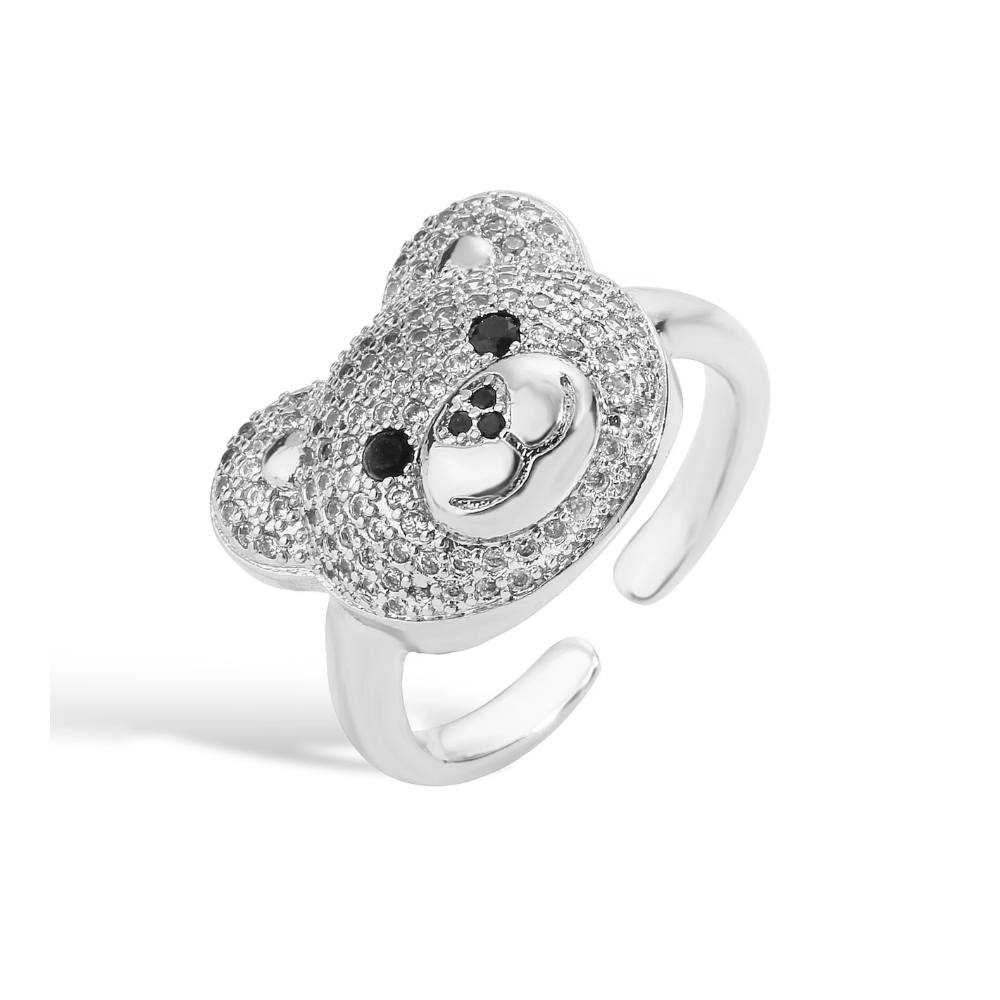Bague Tête d'Ours argent