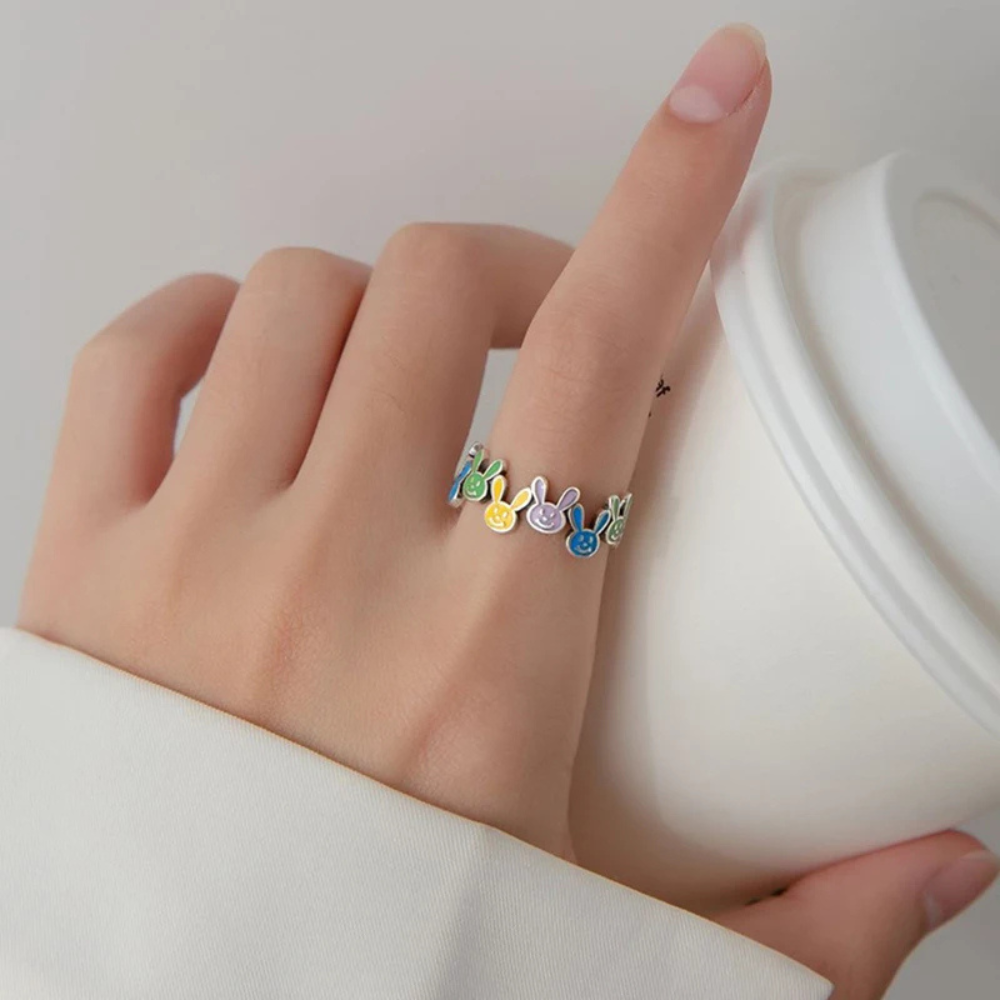Bague Lapins couleurs
