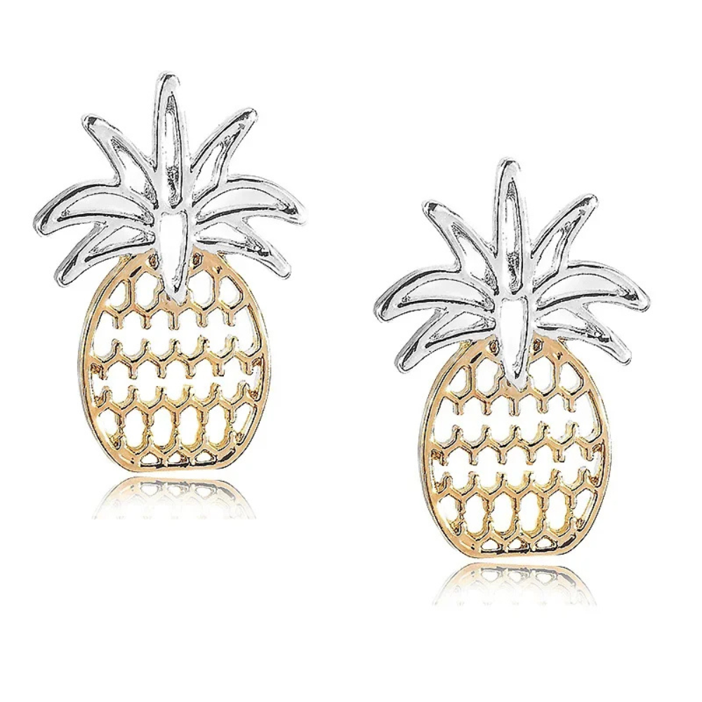 Boucles d'Oreilles Ananas Originales