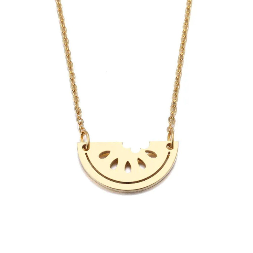 Collier Pastèque Acier Inoxydable