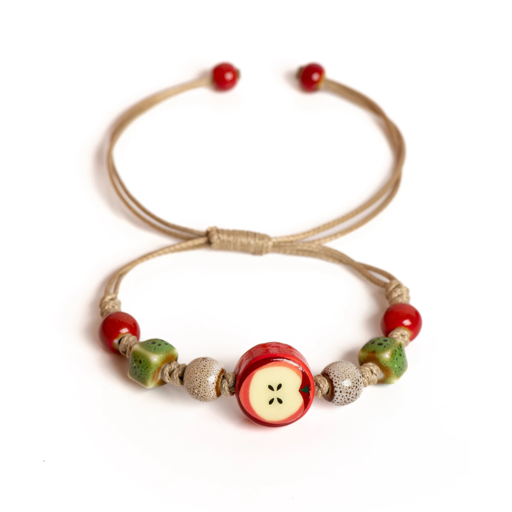 Bracelet Cordon Pomme