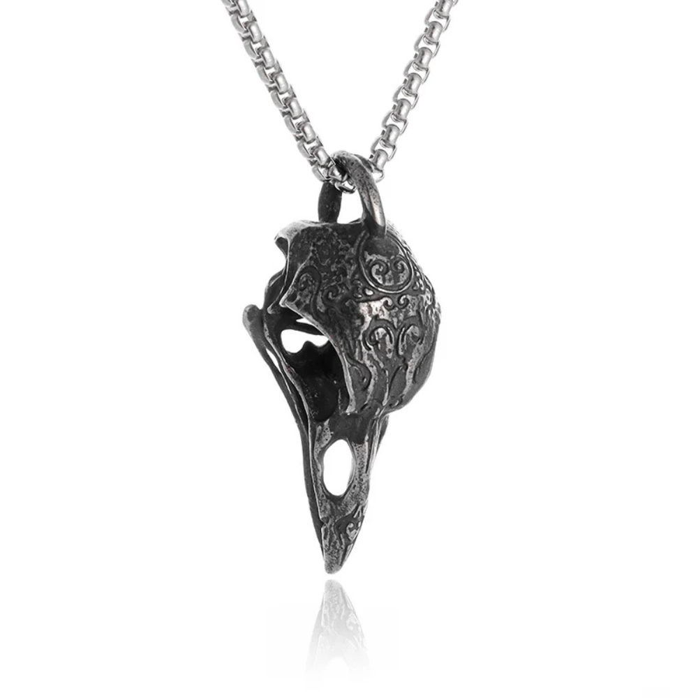 Collier Crâne de Corbeau