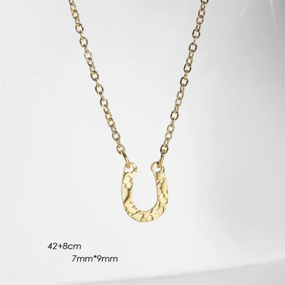 Collier Fer à Cheval Acier Inoxydable doré