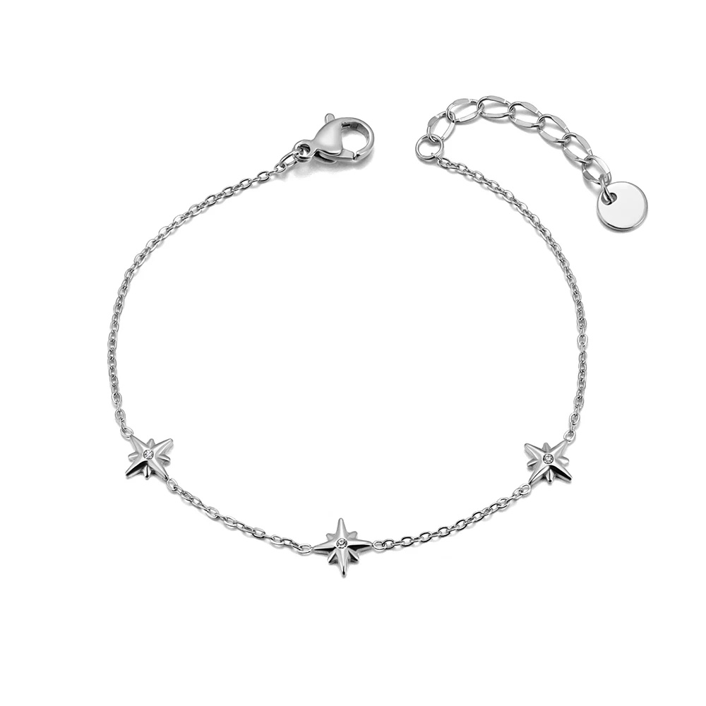 Bracelet Étoile Diamants argent