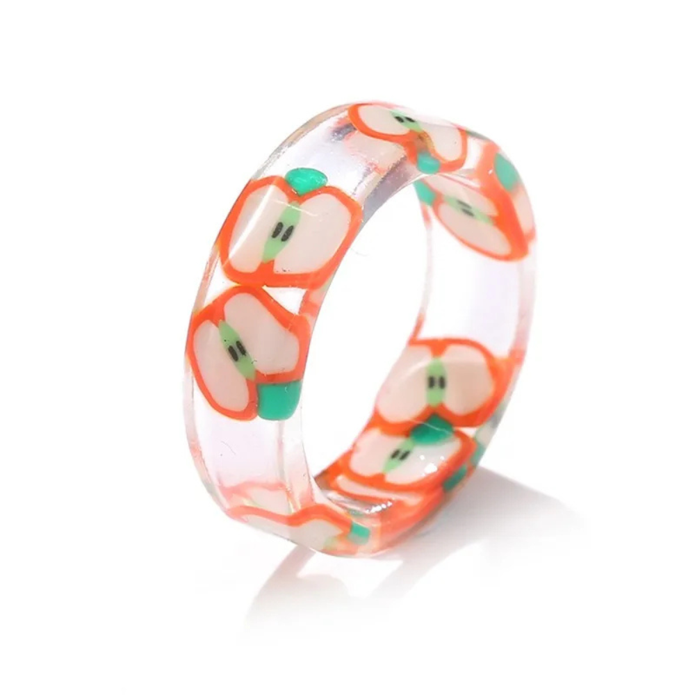 bague pomme transparente