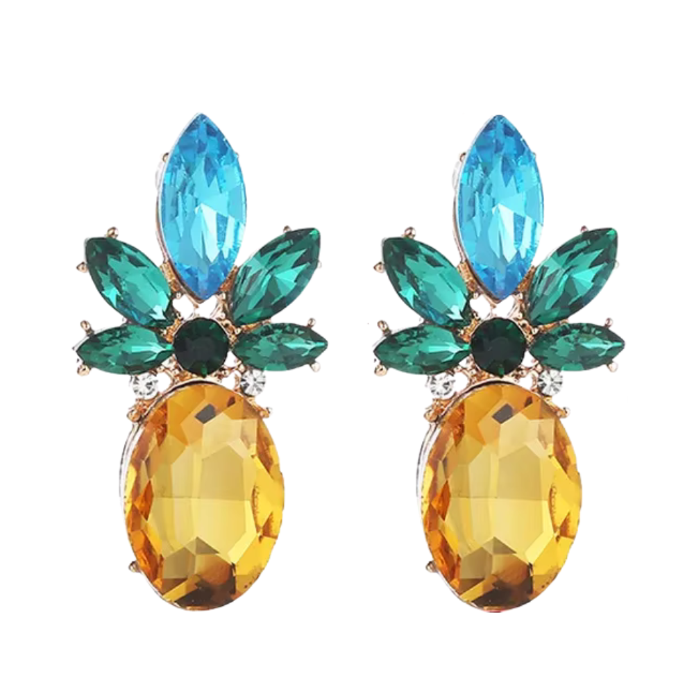 Boucles d'Oreilles Ananas Originales