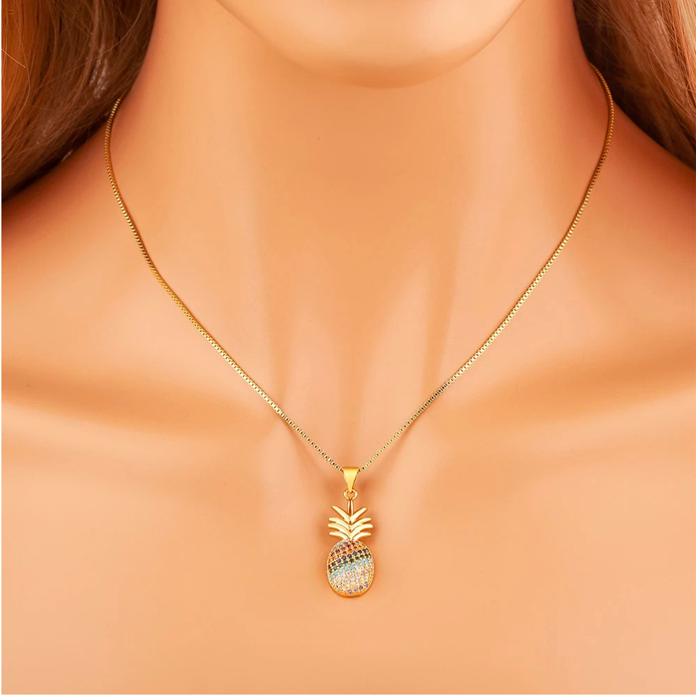 Collier Ananas Couleurs