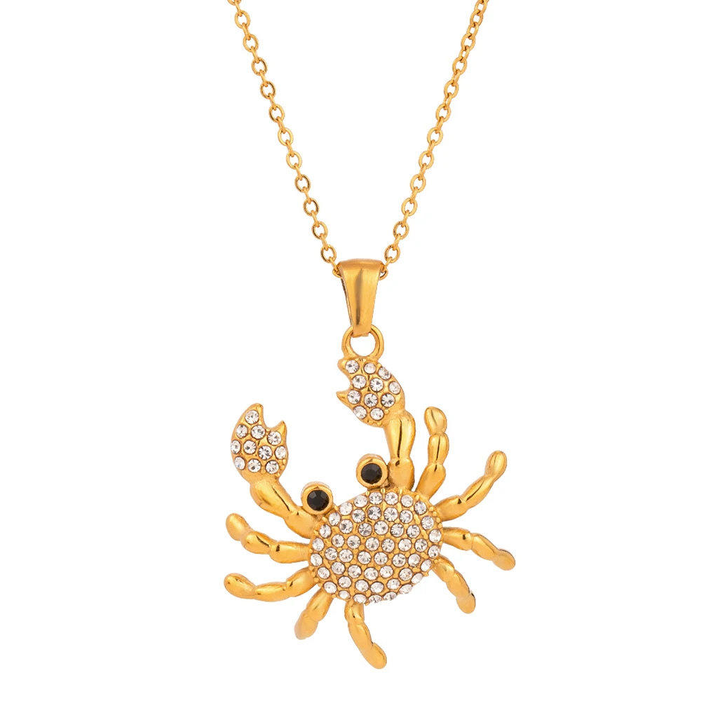 Collier Crabe Strass