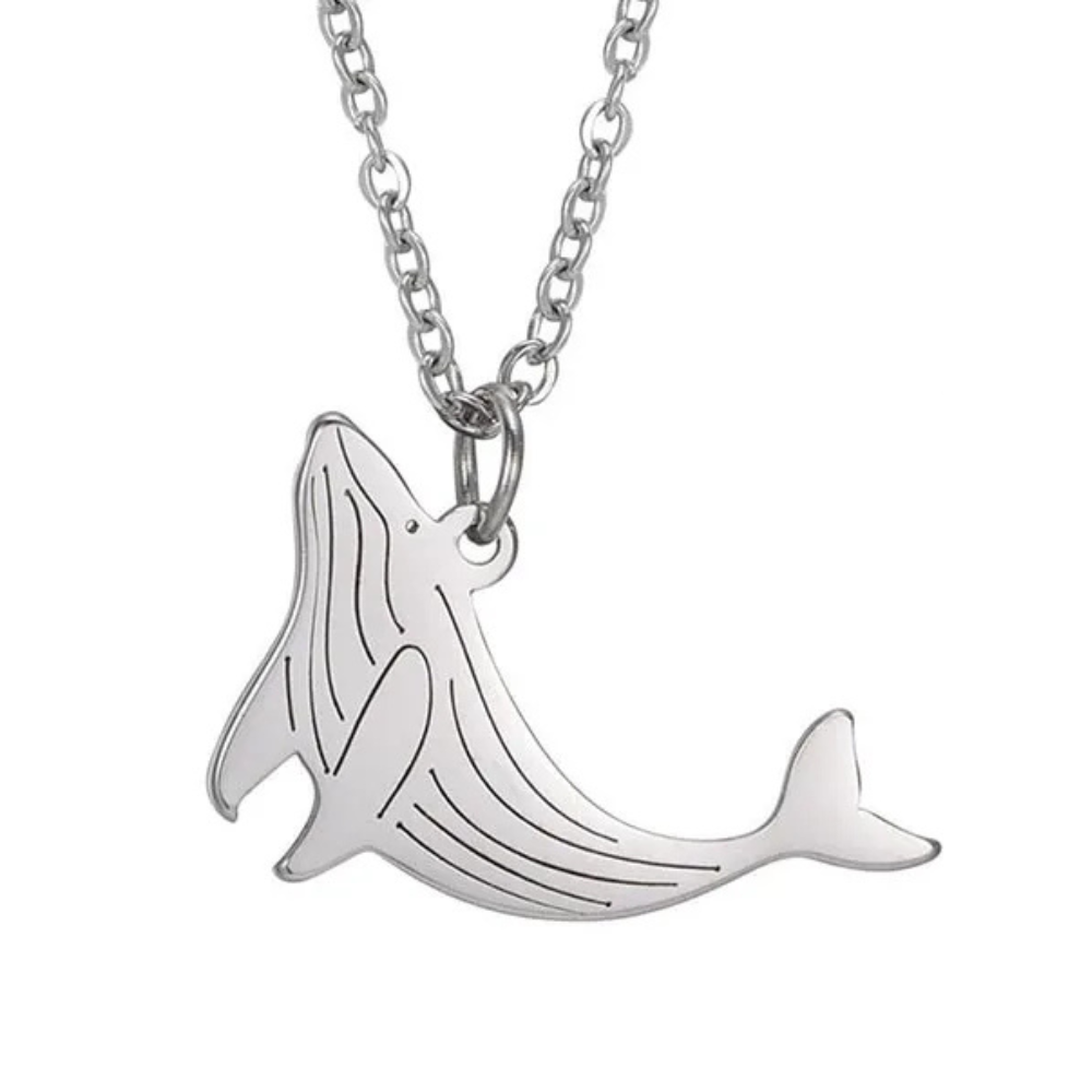 Collier Baleine Acier Inoxydable