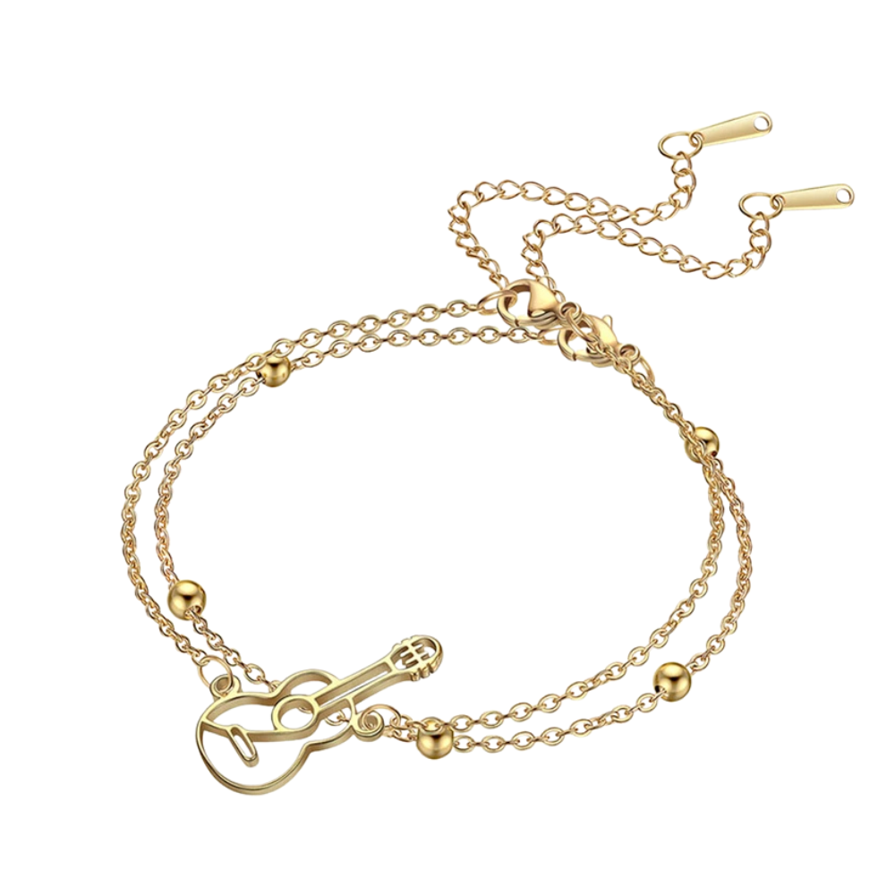 Bracelet Guitare Double Chaîne