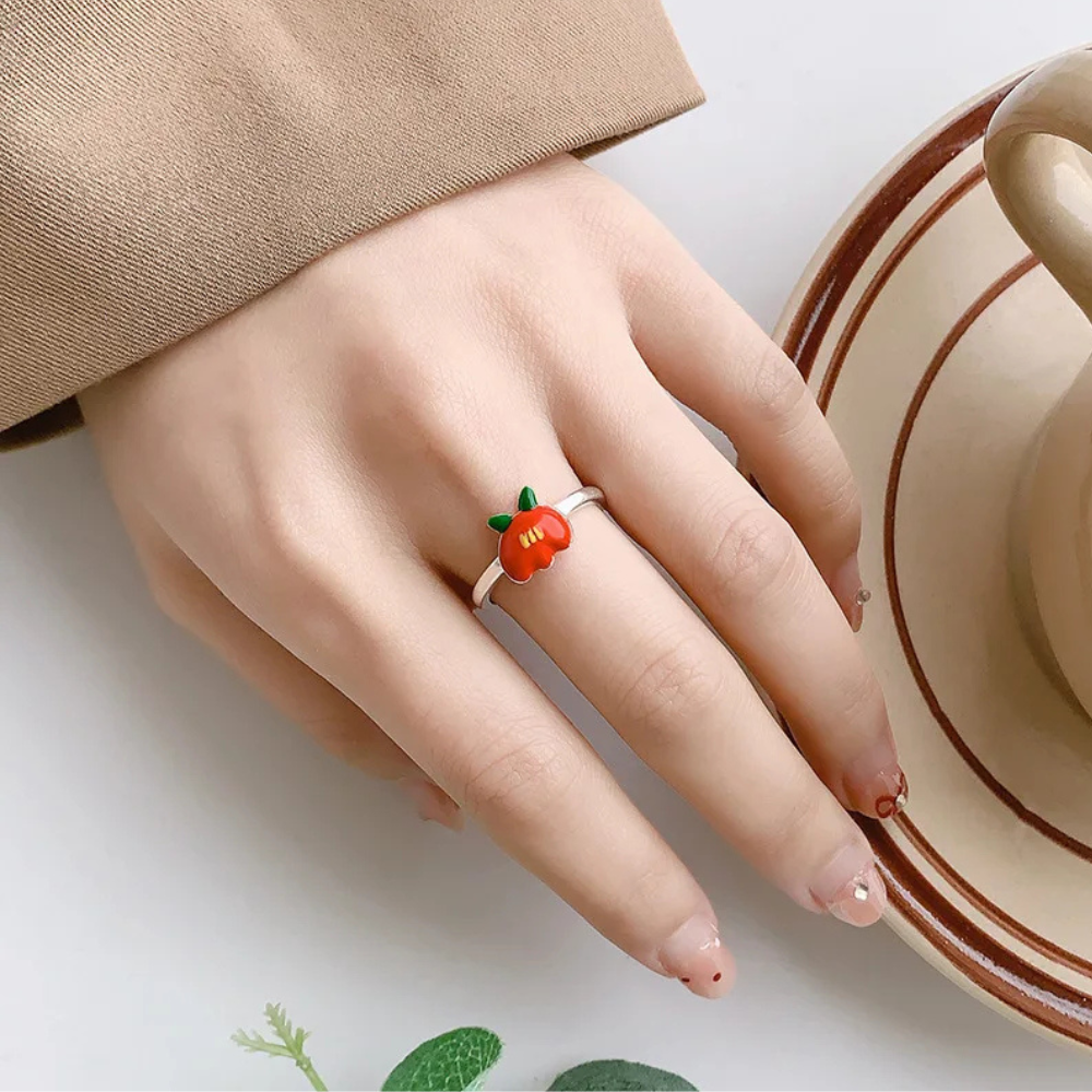Bague Ouverte Pomme argent