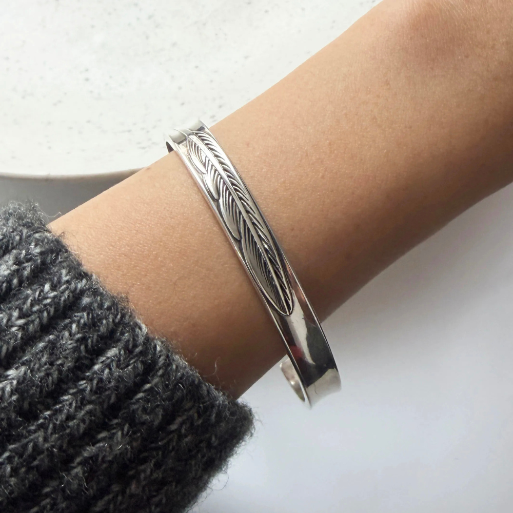 Bracelet Plume Simple femme
