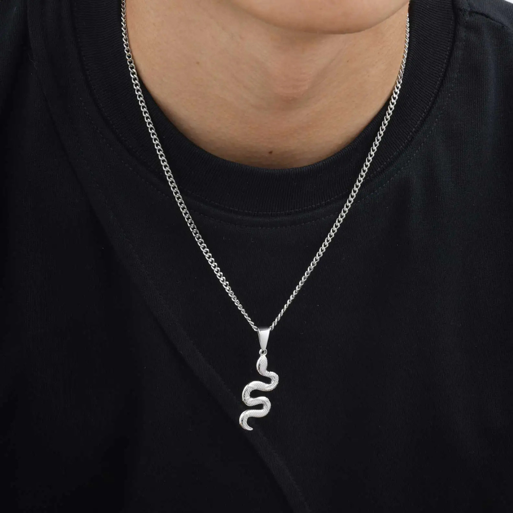 Collier Serpent Homme
