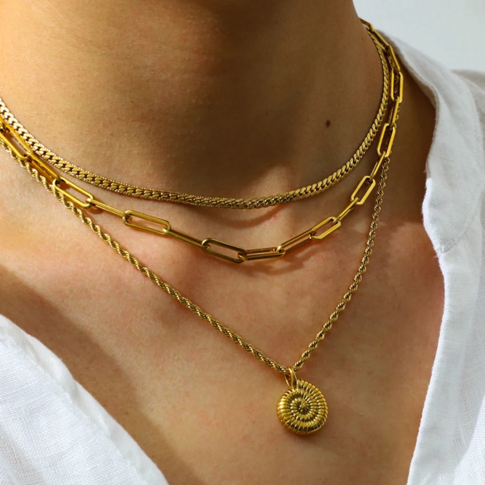 Collier Escargot or