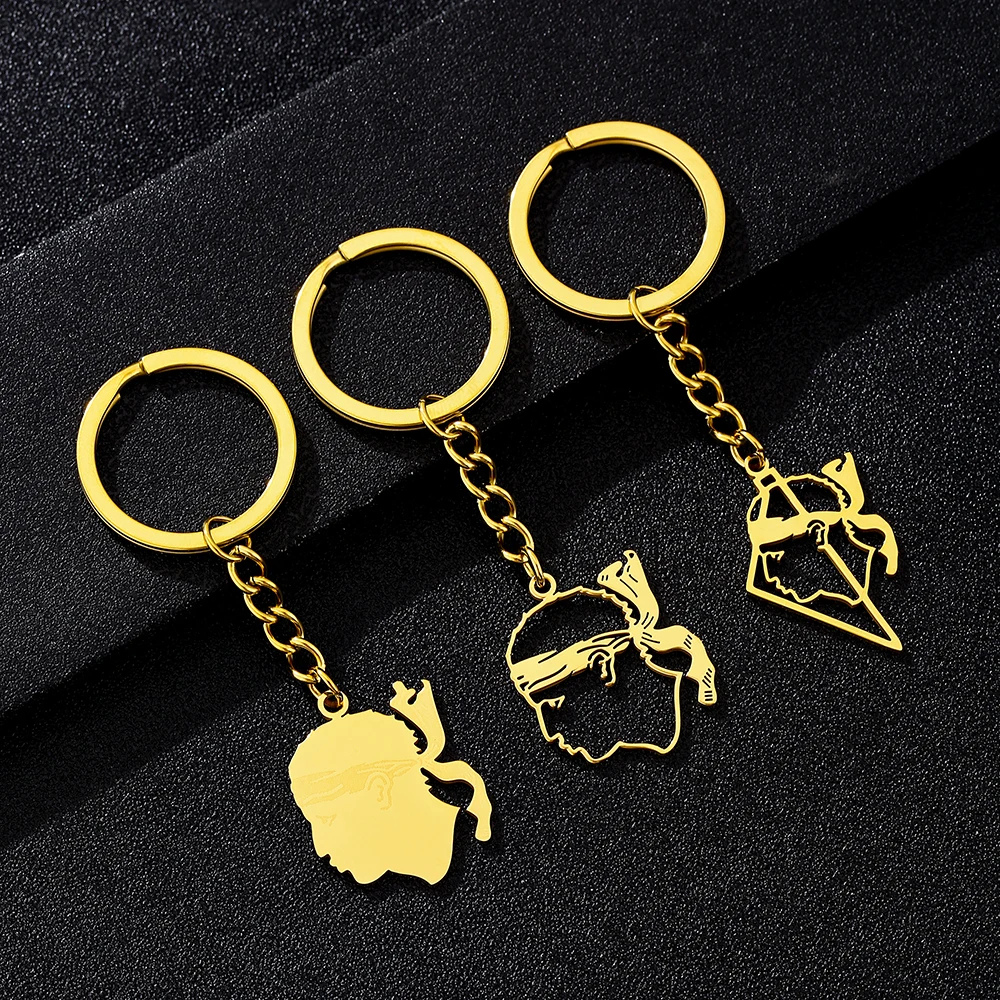 Porte-Clé Tête Corse or