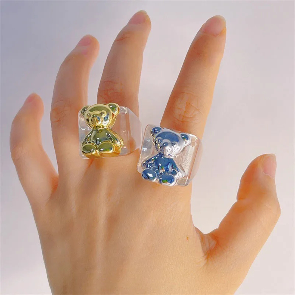Bague Ourson Résine femme
