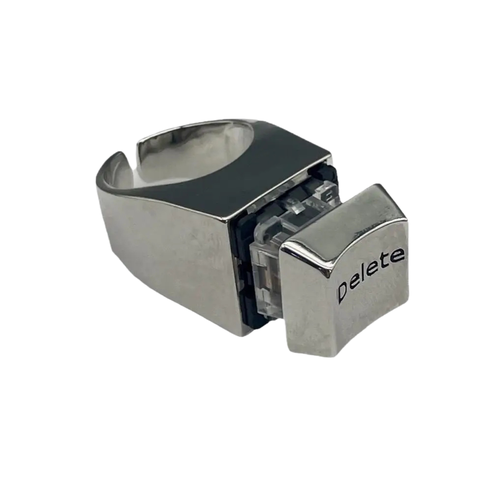 Bague Bouton Delete