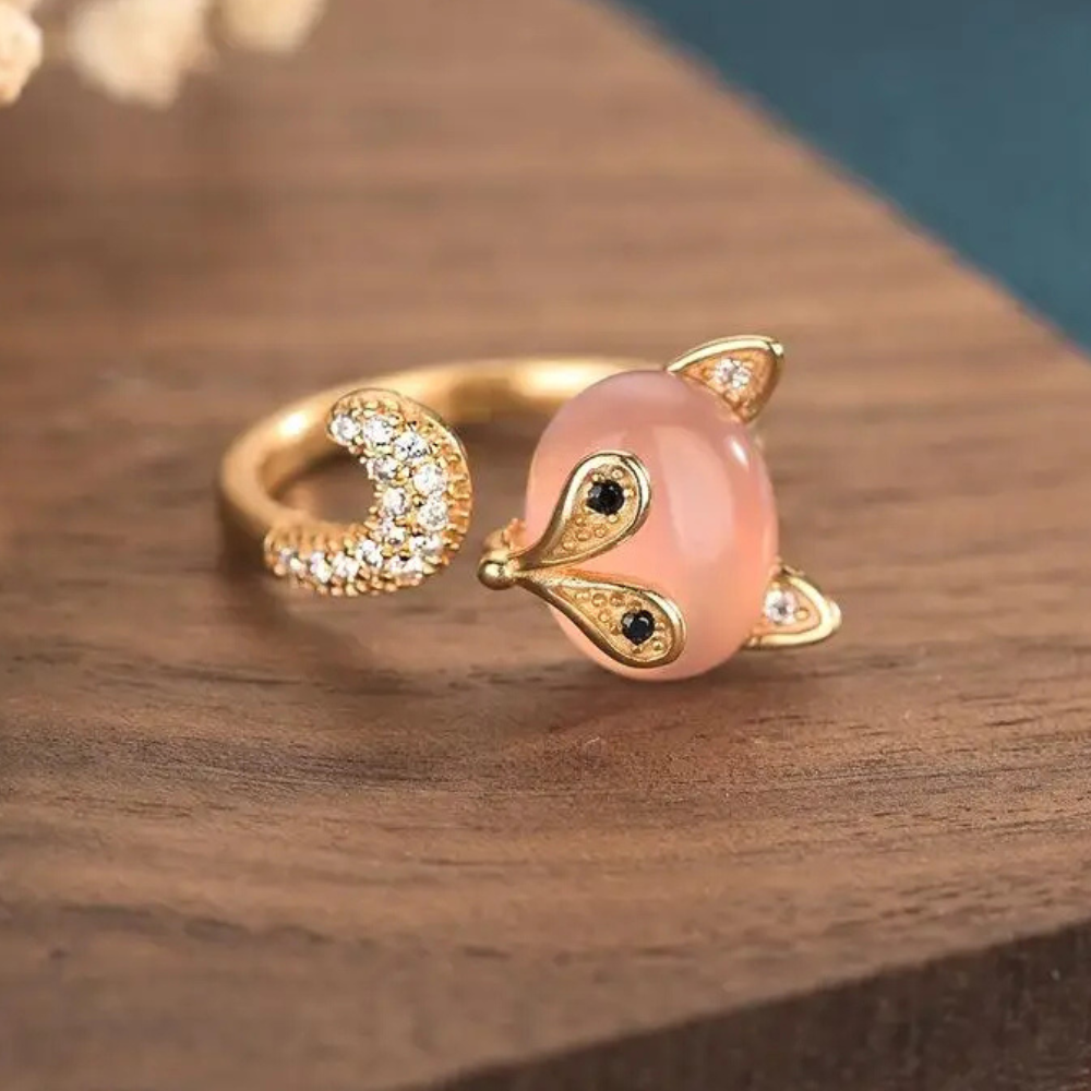 Bague Renard Pierre Rose