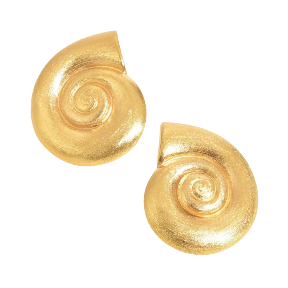 Boucles d'Oreilles Coquillage Or Femme