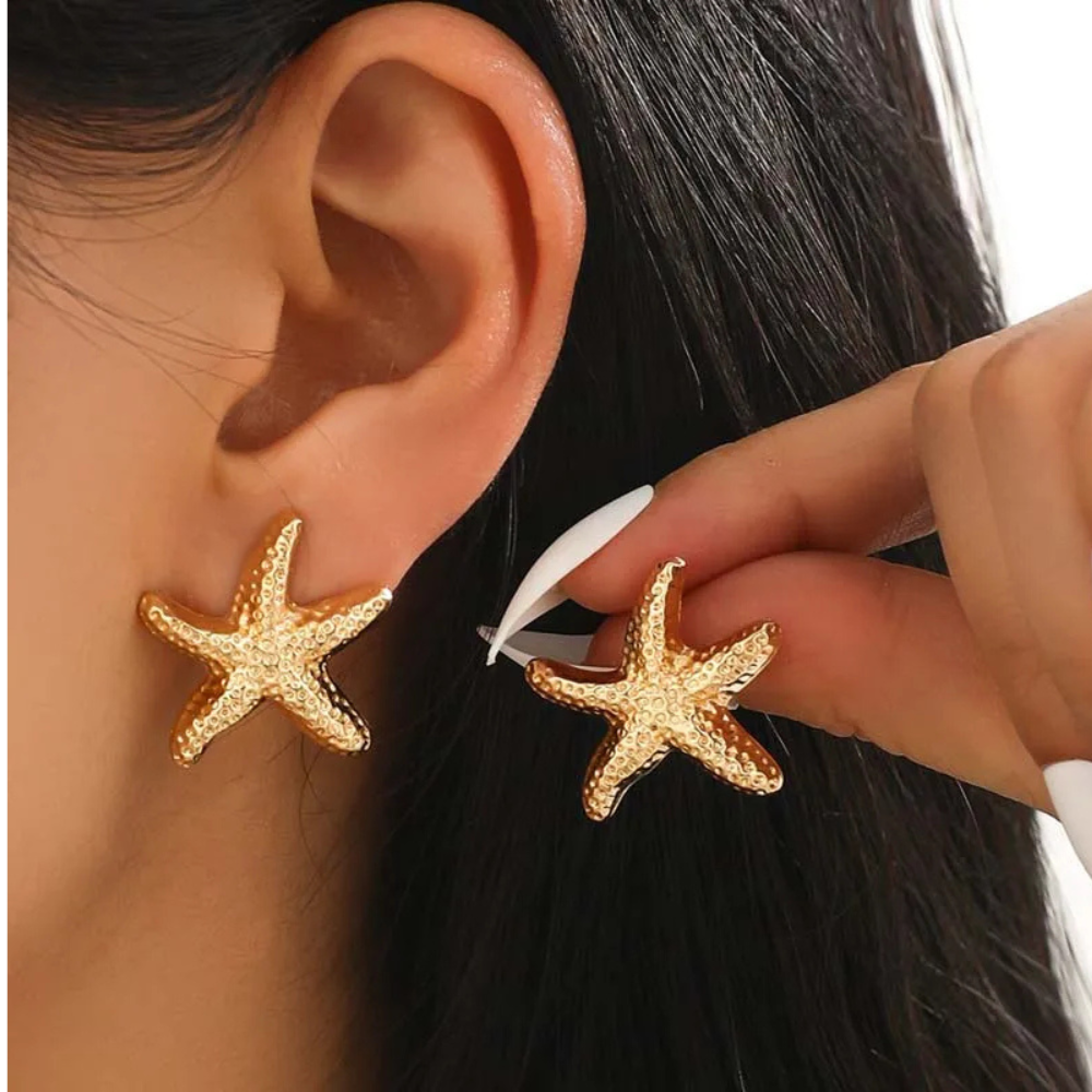 Boucles d'Oreilles Étoile de Mer Été femme