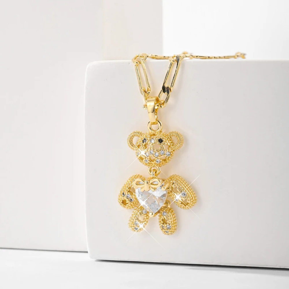 Collier Ours Luxe or