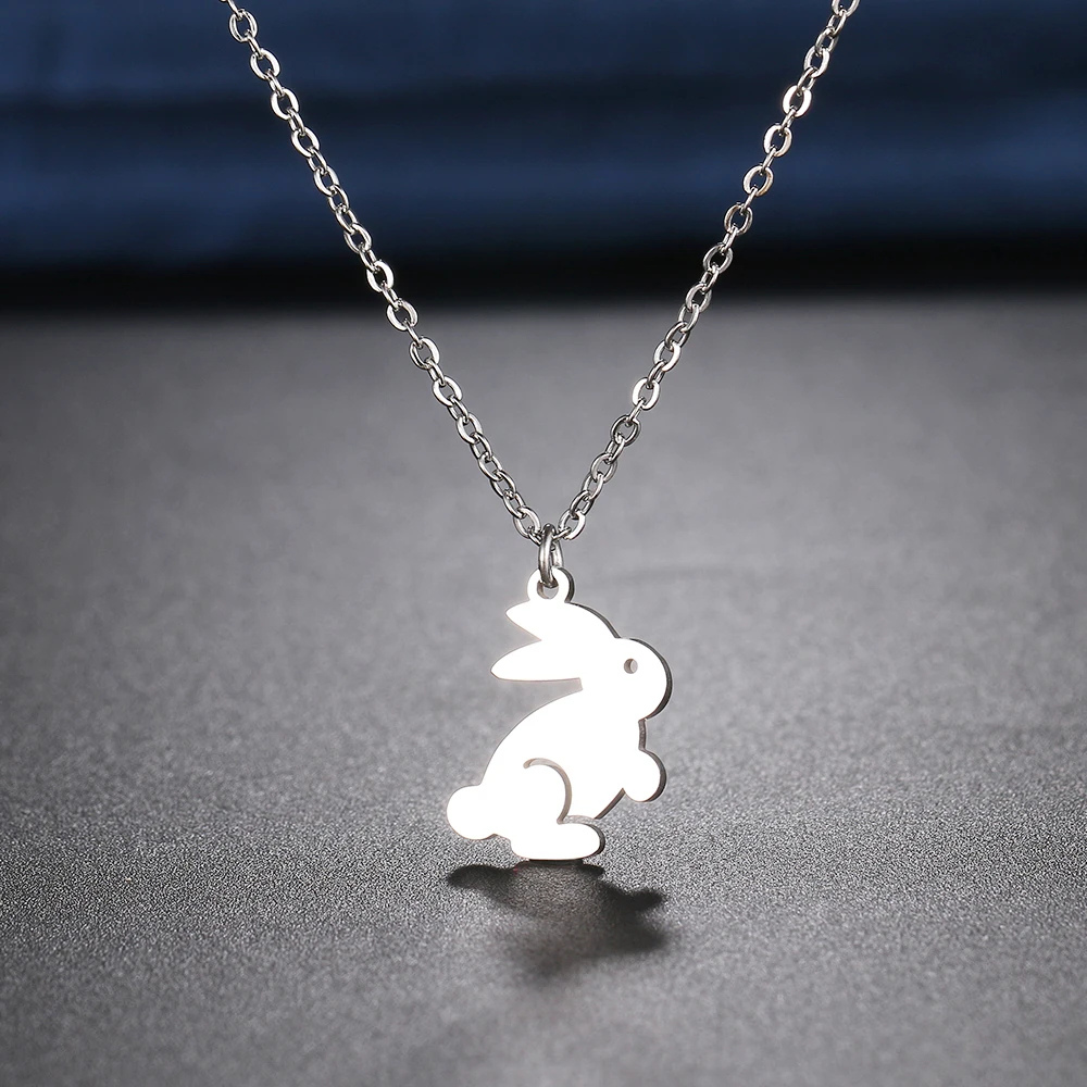 Collier Lapin Femme argent