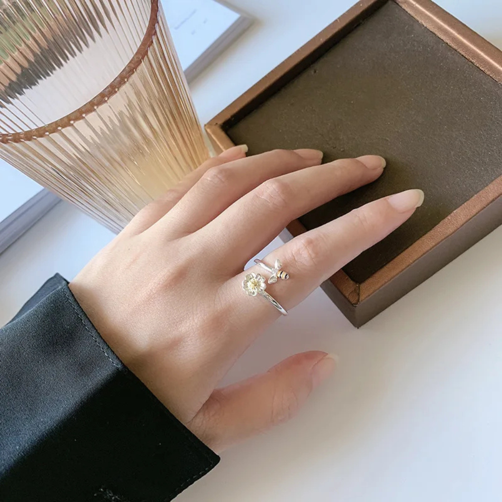 Bague Abeille Ajustable femme
