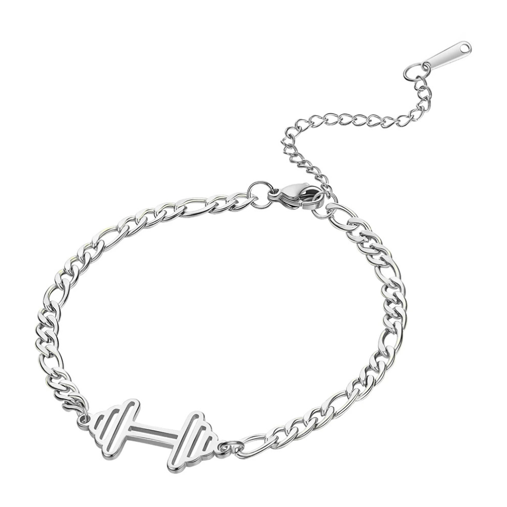 Bracelet Haltère Femme argent